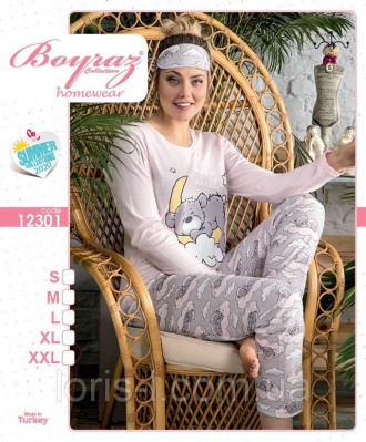 
Пижама женская в ассортименте
Высококачественные пижамные комплекты марки Boyra. . фото 6