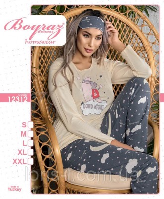 
Пижама женская в ассортименте
Высококачественные пижамные комплекты марки Boyra. . фото 8