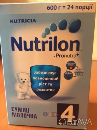 Детская молочная смесь нутрилон пронутра + 4. 600 гр. Срок годности до 21.07.17.. . фото 1