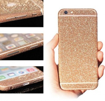 Блестящие наклейки с шершавой поверхностью защитят ваш iPhone от ненужных царапи. . фото 2