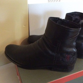 Натуральная кожа ботинки зимние GARNABY размер 42 в отличном состоянии черные. . фото 5