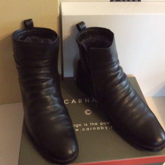 Натуральная кожа ботинки зимние GARNABY размер 42 в отличном состоянии черные. . фото 6