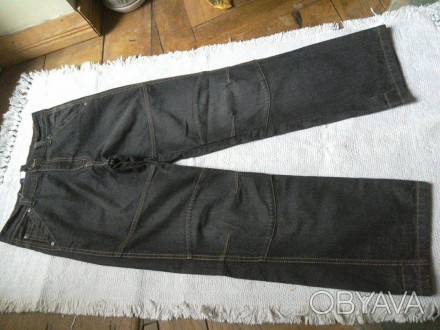 джинси вільного крою (мішкуваті і комфортні) з заниженою поширеною талією в "вул. . фото 1