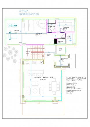 Villa Admiral Premium С2:
Район &ndash; Konakli;
Вилла S &ndash; 491,3 кв.м.;
Вилла состо. . фото 11