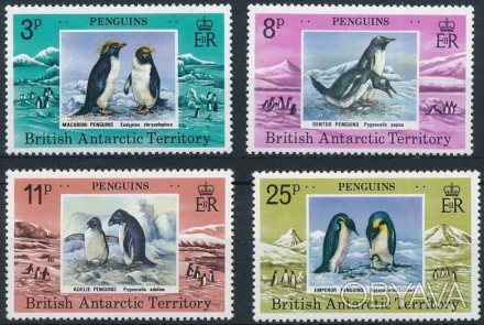 Британская Антарктика - пингвины
1979 г.в. SC# 72 - 75 SG# 89 - 92 MNH, XF
. . фото 1