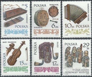 Польша.
 
Музыкальные инструменты
1984 г.в.
Michel: 2899-2904
Scott: 2603-2608
M. . фото 1