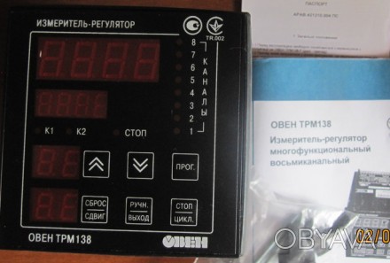 Измеритель-регулятор ОВЕН ТРМ138 предназначен для измерения, регистрации и регул. . фото 1