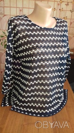 Ажурная блузка от Next, с разрезами по боках.
Длинна по спинке - 58см,
длинна . . фото 1