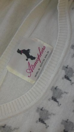 Симпатичный свитерок в "пудельках" от Atmosphere
ПОГ - 43 см,
ПОТ - 37 см,
ши. . фото 5