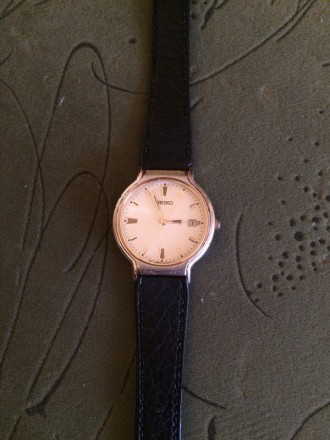 продам жіночий годинник seiko, ремінець шкіряний. . фото 2