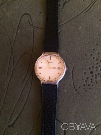 продам жіночий годинник seiko, ремінець шкіряний. . фото 1
