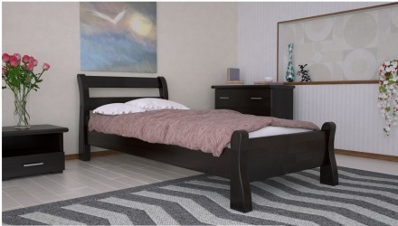 Лаконичная и изящная модель кровати Венеция на высоких ножках будет отлично смот. . фото 5