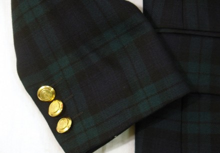 Эксклюзивный стильный женский двубортный пиджак BROOKS BROTHERS. Шотландская чер. . фото 6