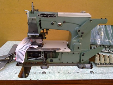 Швейная машина Kansai- 12 игольная - поясная, улитка для поясов в комплекте, лам. . фото 2