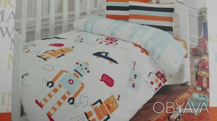 Продам новый комплект детского постельного белья на кроватку 60×120. Производств. . фото 1
