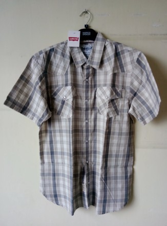 Новые клетчатые рубашки Calvin Klein, Levi's, Bogari. Куплены в США.  Levi's, Ca. . фото 4