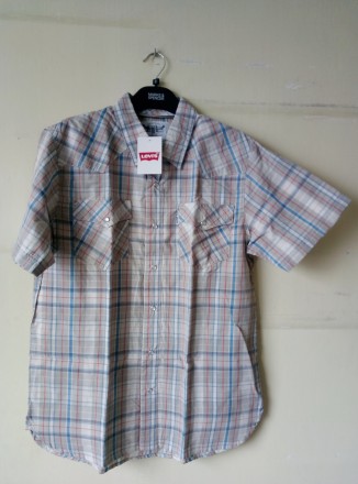 Новые клетчатые рубашки Calvin Klein, Levi's, Bogari. Куплены в США.  Levi's, Ca. . фото 5