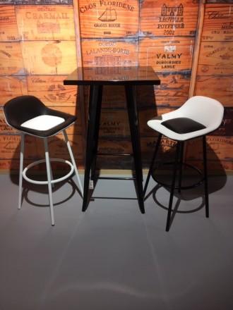 Барный стул высокий, хокер, табурет, материал металл, цвет черный, крашенный, не. . фото 3