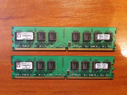 Продаю оперативную память Kingston 1 GB DDR2 800 MHz PC2-6400.
Две планки за 15. . фото 2