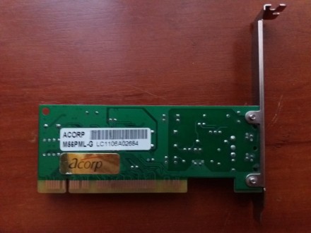 Продам модем внутренний ACORP M56PML-G

Модем основан на чипсете Agere (Lucent. . фото 4