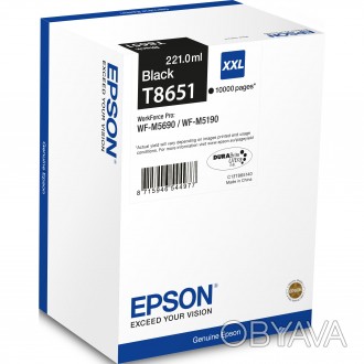 Картридж  Epson T8651 с пигментными чернилами Epson DURABrite Ultra имеет ресурс. . фото 1