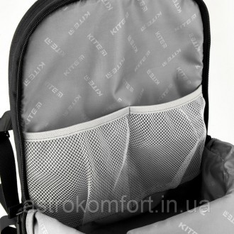 Городской рюкзак Kite K20-876L-1 в стильном обтекаемом дизайне с множеством вмес. . фото 7
