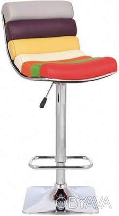 Барный стул Аркоирис мягкая обивка, разноцветный кожзам.
Размер 45х37, регулиру. . фото 1