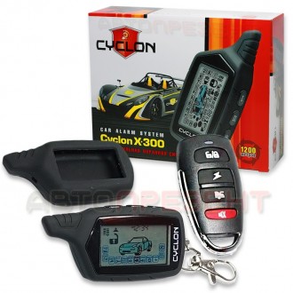 Автосигнализация Cyclon X-300
Двусторонняя сигнализация с LCD индикацией; 
4 д. . фото 2