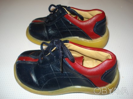 Продам детские туфельки на мальчика.16 размера фирмы  KEN JIA Состояние идеально. . фото 1
