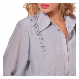 Блуза - рубашка женская
р-р 44 - 46
полуобхват груди - 53 см
полуобхват талии. . фото 4