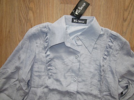 Блуза - рубашка женская
р-р 44 - 46
полуобхват груди - 53 см
полуобхват талии. . фото 6