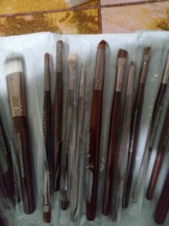 Новый набор кисточек для макияжа из 20 шт. Ручка сделана из дерева, ворсинки иск. . фото 5