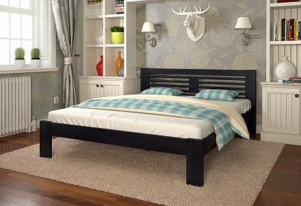 Кровать изготовлена из натурального дерева : бука или сосны (на выбор покупателя. . фото 4