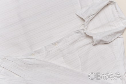 Белая рубашка, размер 50, L, ворот 41
Мерки :
Длина по спинке - 81
Ширина в п. . фото 1