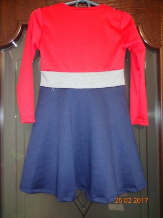 Платье для девочки из французского трикотажа.Красивая комбинация цвета, декор-ше. . фото 6