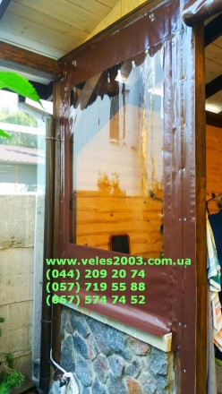 Прозрачные шторы (мягкие окна) из ПВХ ткани Вы можете заказать в нашей компании.. . фото 3