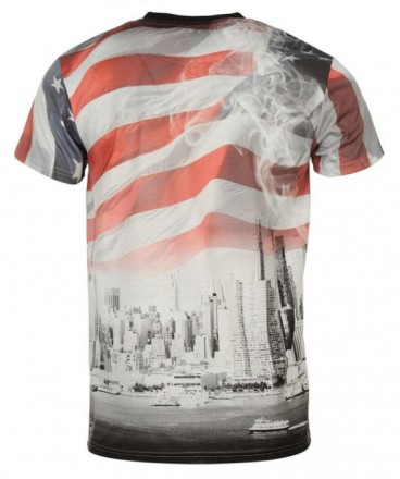 Получите фирменную модель футболки от Fabric NY Flag T Shirt, со стильным нью-йо. . фото 3