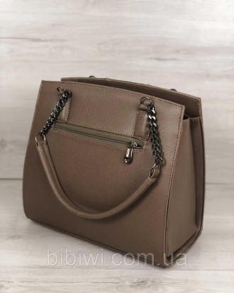  Женская классическая сумка Welassie, изготовлена из искусственной кожи. Имеет о. . фото 4