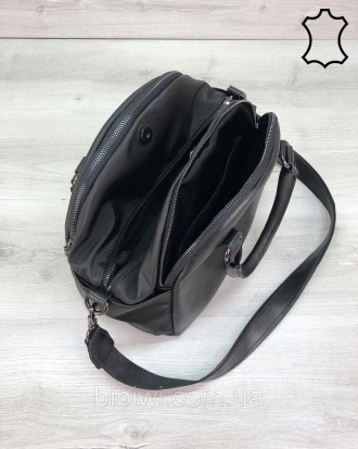  Стильная женская сумка "Elis" черного цвета компании WeLassie - это новый шедев. . фото 6