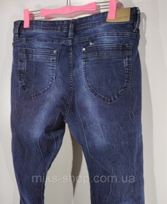 Женские эластичные, зауженные джинсы на пуговицах. Размер 46. Ткань 98% коттон, . . фото 7