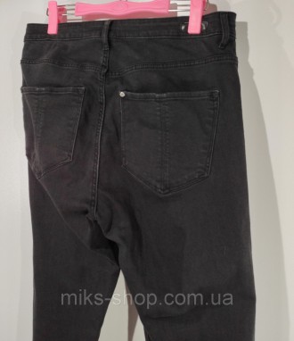 Женские серые эластичные джинсы. Размер 32. Ткань эластичная коттон - эластан. З. . фото 5