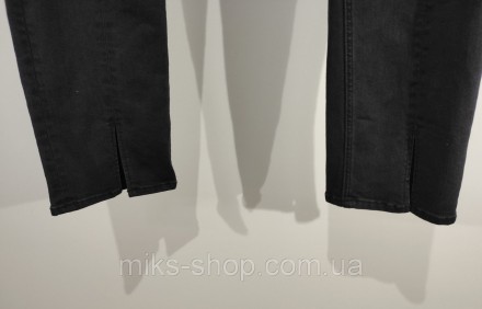 Женские серые эластичные джинсы. Размер 32. Ткань эластичная коттон - эластан. З. . фото 7