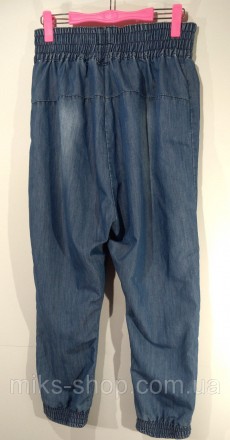Женские джинсы на резинке. Размер L. Ткань 70% коттон, 30% спандекс. Карманы ими. . фото 9