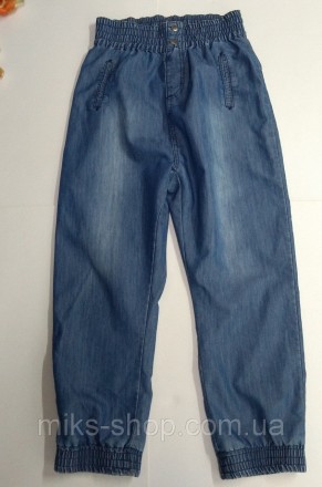 Женские джинсы на резинке. Размер L. Ткань 70% коттон, 30% спандекс. Карманы ими. . фото 8