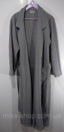 Женский серый халат флисовый. Размер 42-44. Ткань 100% полиэстер. Халат имеет ка. . фото 4