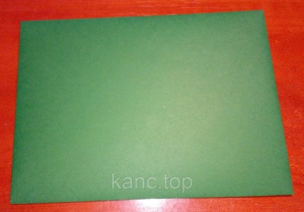 Дизайнерская плотная двусторонняя бумага, плотность 120 грамм. Цвет темно-зелены. . фото 4