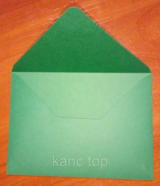 Дизайнерская плотная двусторонняя бумага, плотность 120 грамм. Цвет темно-зелены. . фото 3
