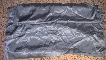Продам отрез натуральной подкладочной ткани - саржа очень красивого стального цв. . фото 2