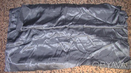 Продам отрез натуральной подкладочной ткани - саржа очень красивого стального цв. . фото 1
