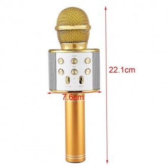 Беспроводной Караоке-Микрофон WS-858 - это устройство объединившее в себе вокаль. . фото 4